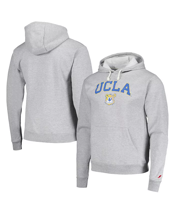 

Мужской худи с высокой горловиной Heather Gray в потертом стиле UCLA Bruins Tall Arch Essential League Collegiate Wear