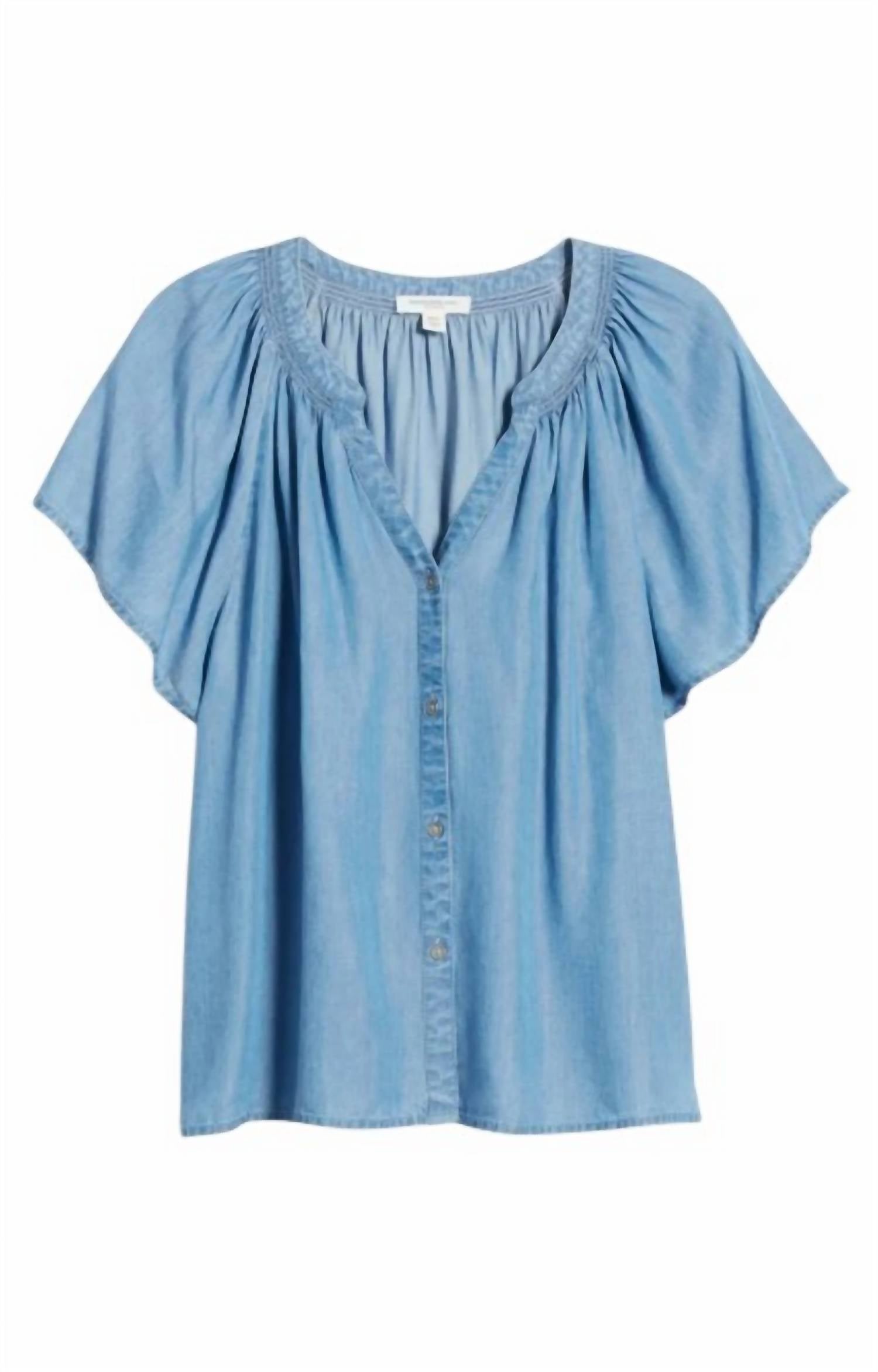 

Lora Топ из шамбре beachlunchlounge, цвет chambray