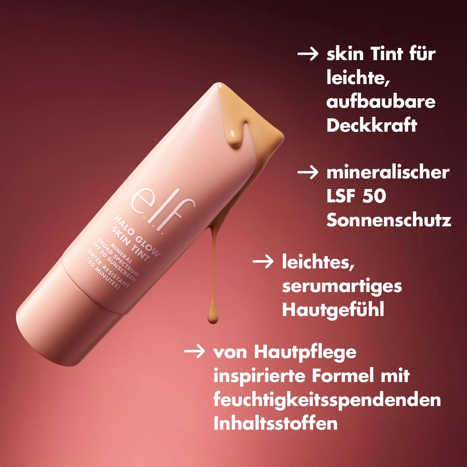 Тональный увлажняющий крем «Halo Glow Skin Tint SPF 50» от e.l.f. E.L.F., 3 Fair Cool — фото 3