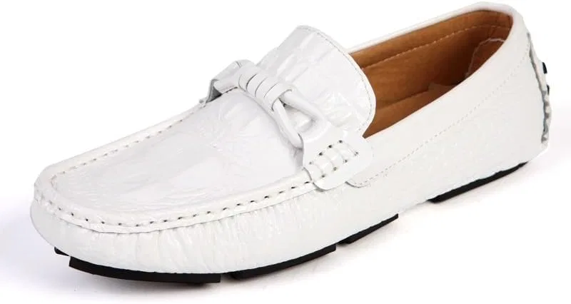 Лоферы с крокодиловым принтом, White PUGHGAETZF