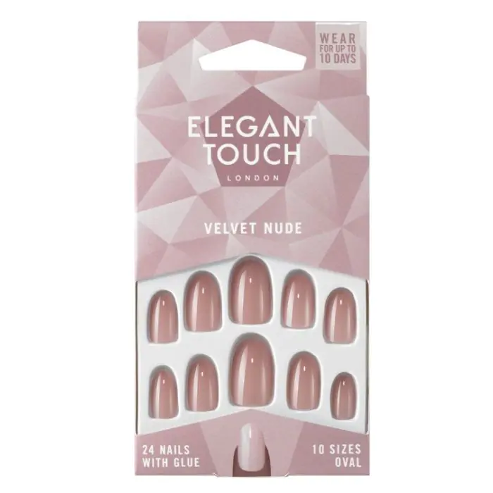 

Накладные ногти uñas postizas velvet nude Elegant Touch, цвет nude