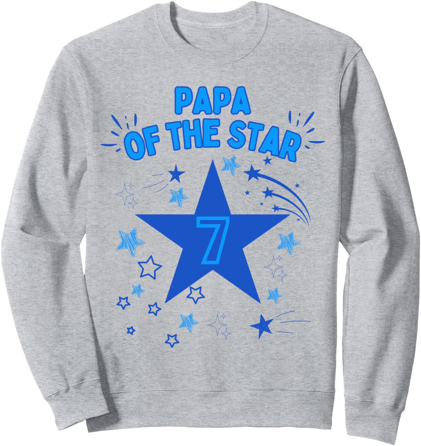 

Толстовка «Папа Звезды 7» в бело-голубой тематике «Звезда» на 7-й день рождения Family Look Stars Space Themed Decorations Gifts, Синий, Толстовка «Папа Звезды 7» в бело-голубой тематике «Звезда» на 7-й день рождения Family Look Stars Space Themed Decorat