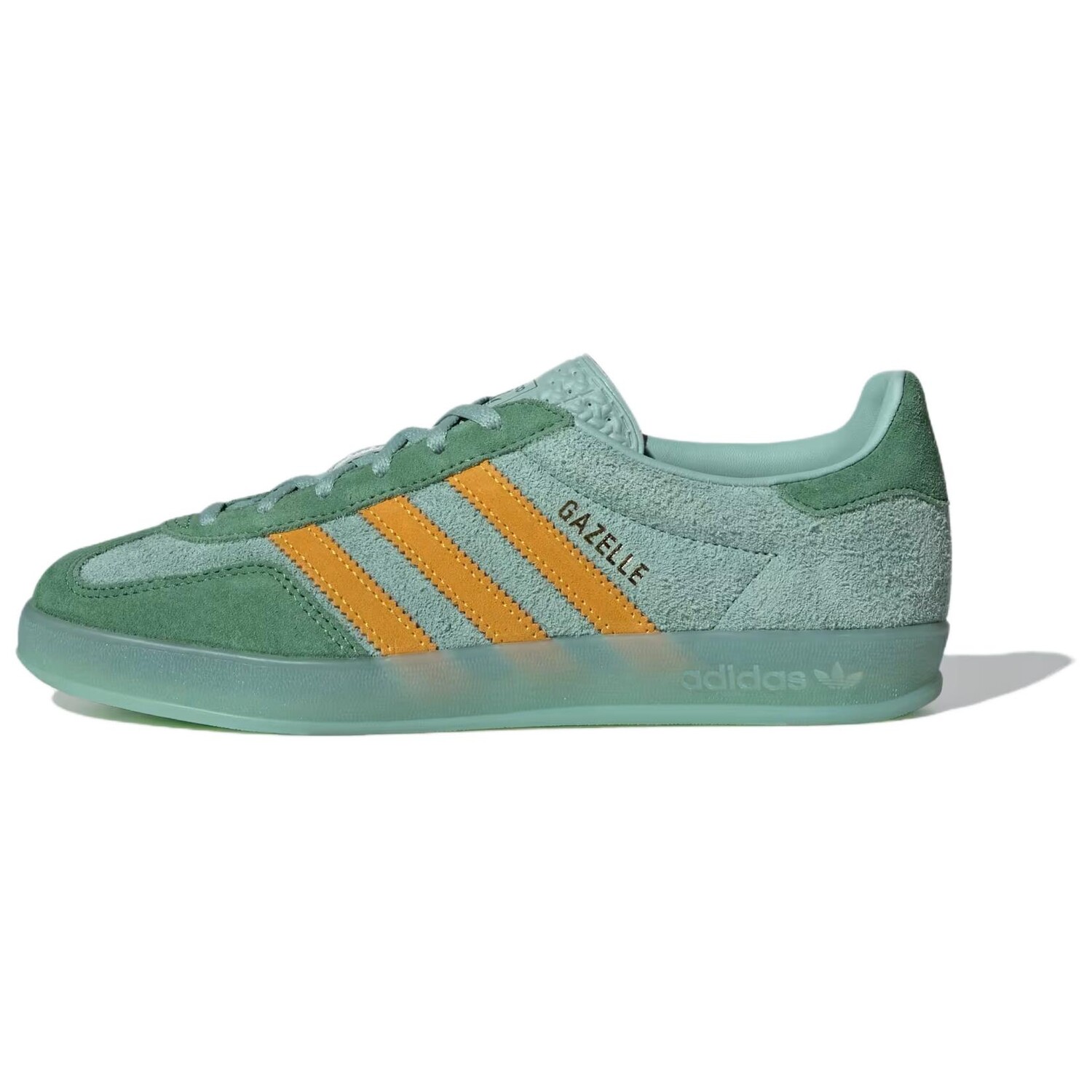 

Кроссовки Adidas Gazelle Indoor Hazy Green Crew Yellow Women's, зеленый
