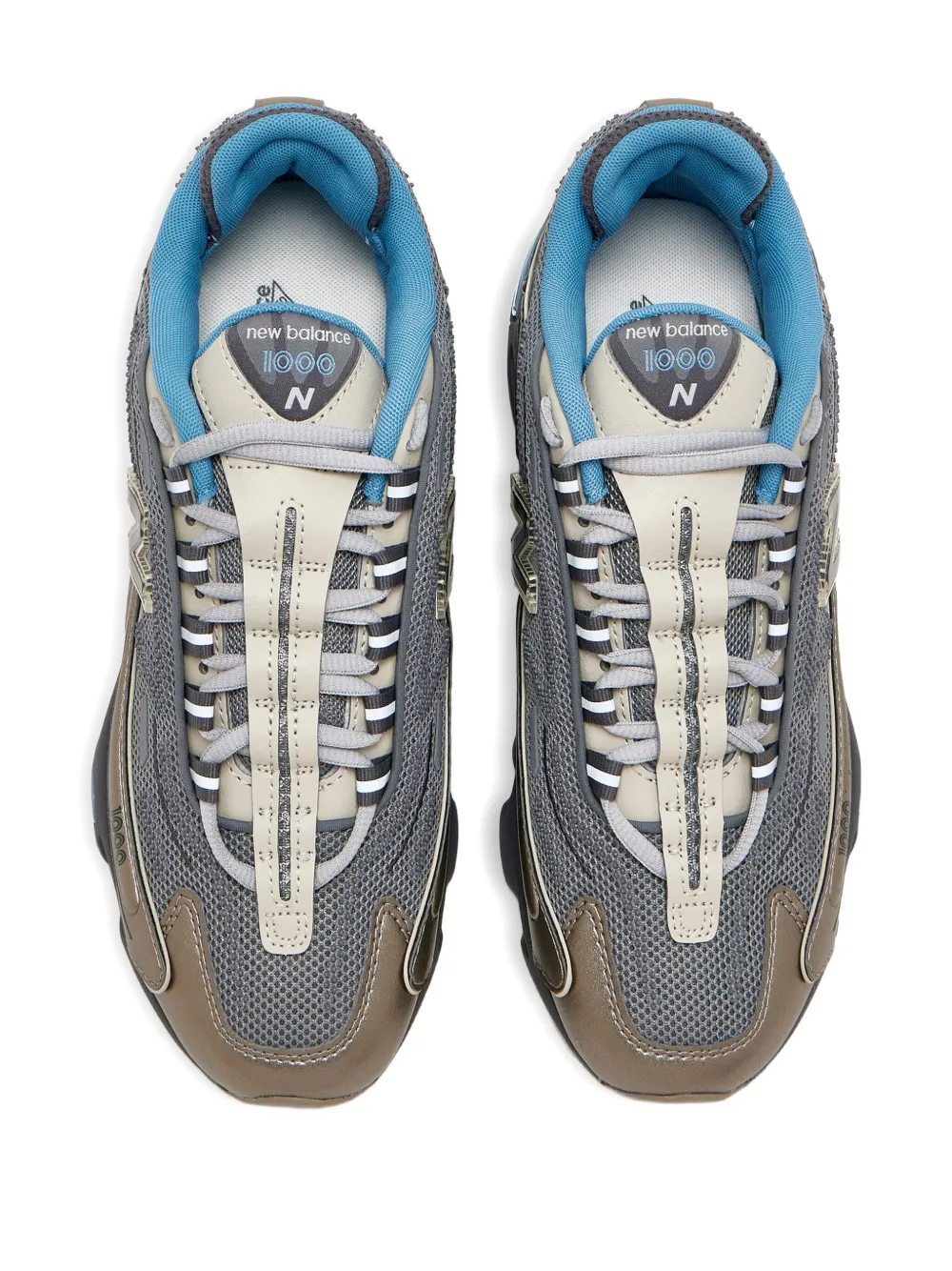 Кроссовки New Balance 1000 с металлической сеткой, синие — фото 2