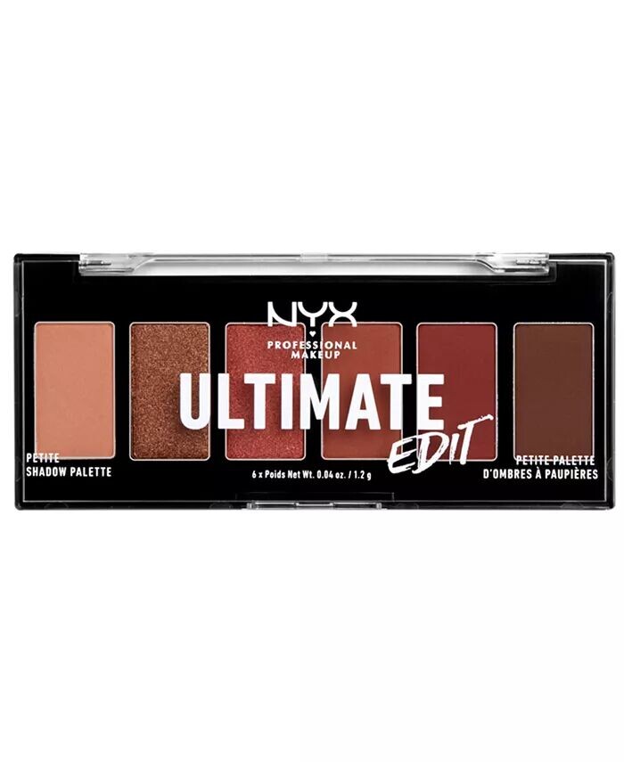 

Палетка теней для век Nyx Professional Makeup Ultimate Edit Petite, warm neutrals