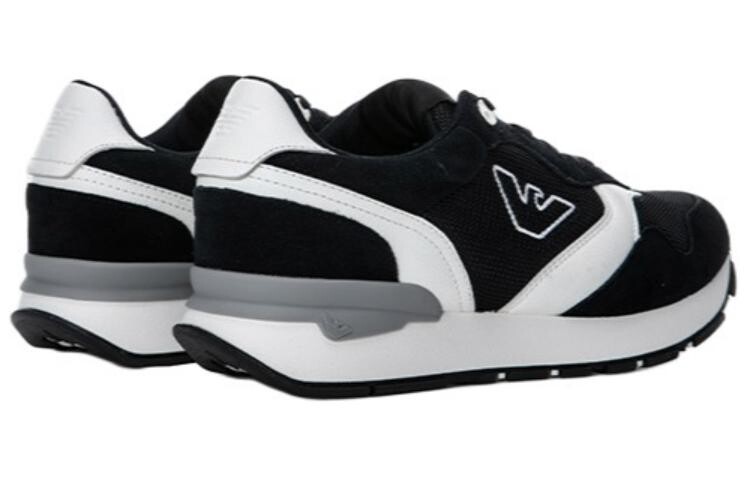 Кроссовки EMPORIO ARMANI Lifestyle Shoes Men Low-top Navy Blue Off-white, синий — фото 4