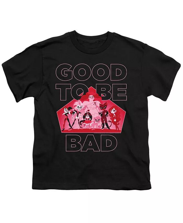 

Футболка с коротким рукавом для мальчиков и девочек DC Comics Superhero Good To Be Bad DC Superhero Girls, черный
