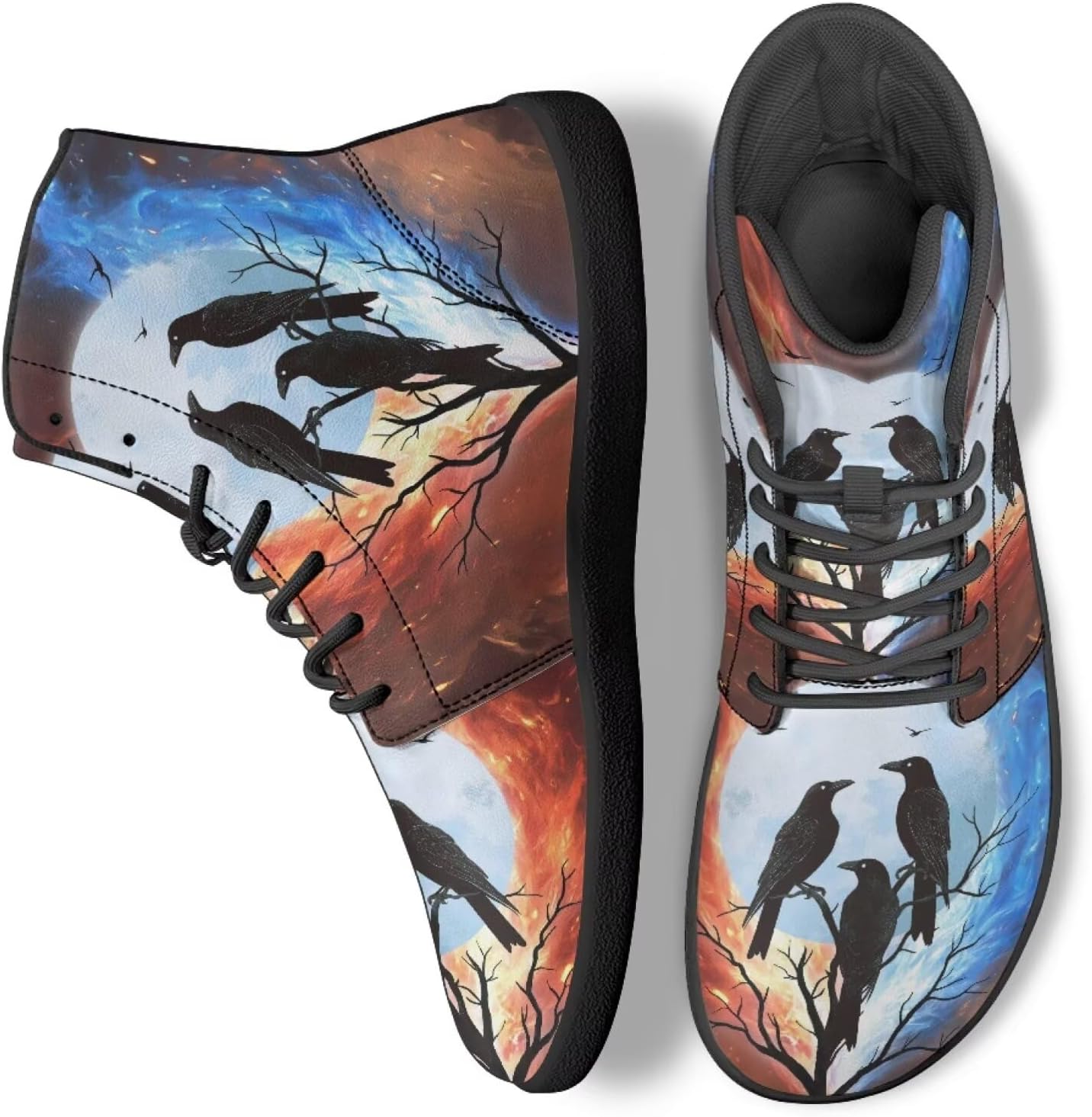 

Кроссовки Binienty с широкой колодкой, модные, женские и мужские, высокие, минималистичные, для босой ноги, легкие, для бега, Fire & Ice Crow