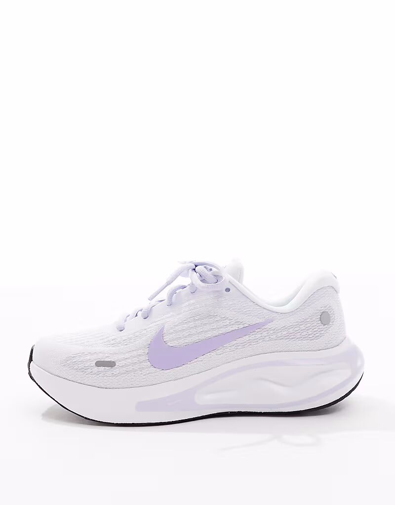 Кроссовки Nike Running Journey Run белого и сиреневого цвета — фото 3