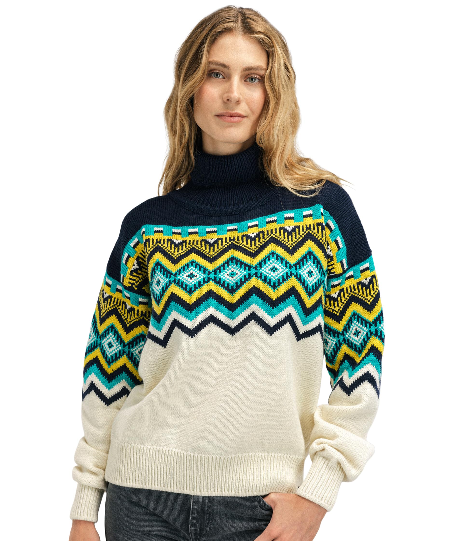 

Свитер Dale of Norway Randaberg Sweater, Off-White/Navy/Peacock