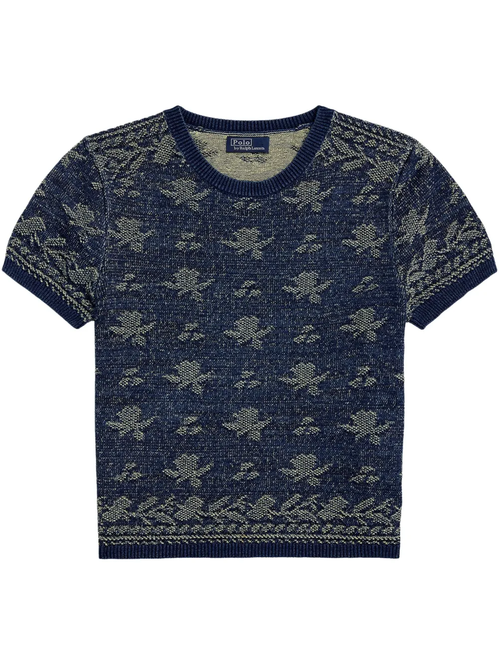 

Жаккардовая футболка POLO RALPH LAUREN, синий