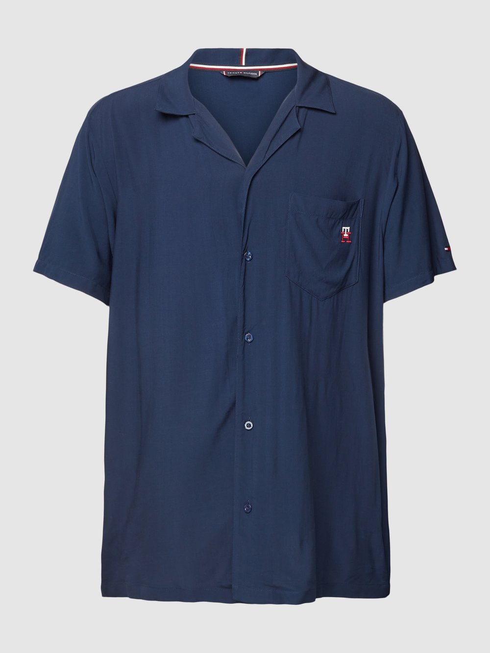 

Верх пижамы из вискозы с этикеткой, модель «WOVEN» Tommy Hilfiger
