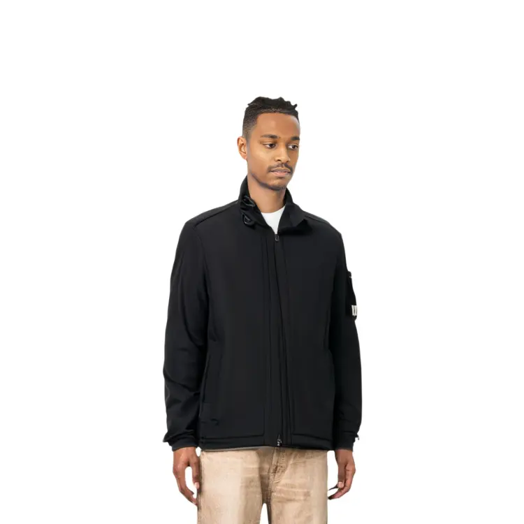 Куртка мужская Stone Island Logo-patch Zip-fastening, черный — фото 3