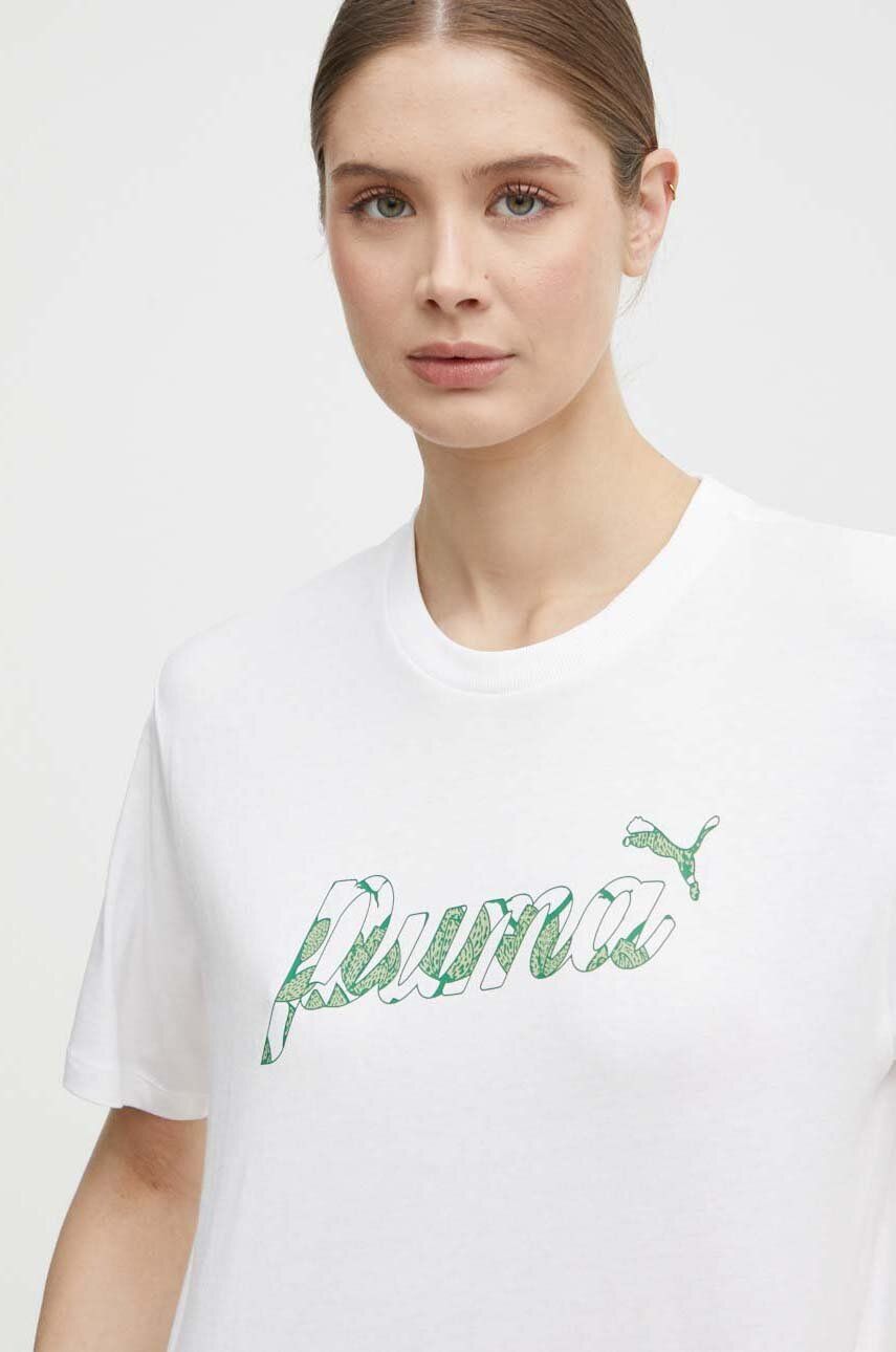 

Хлопковая футболка Puma, белый