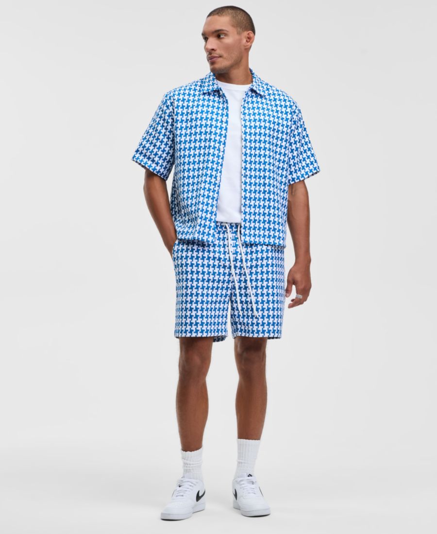 

Мужские шорты свободного кроя, окрашенные пряжей Mode of One, Bluefin