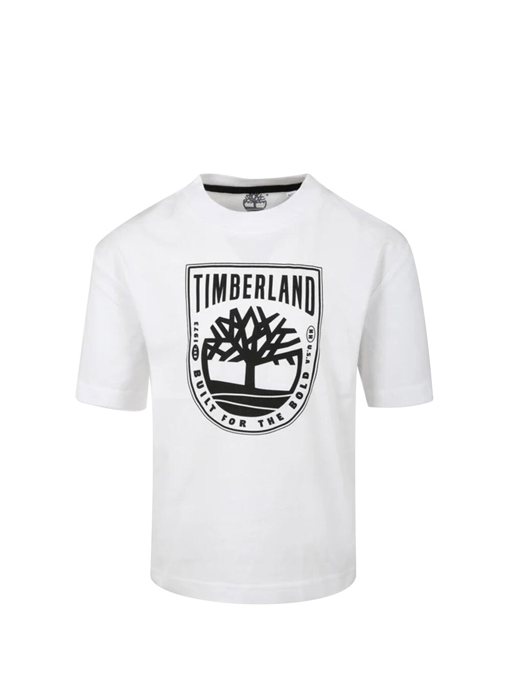 

Белая детская футболка Timberland
