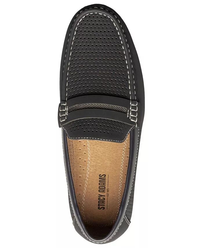 Мужские мокасины Corby Toe Saddle Slip-on Loafer Stacy Adams, синий — фото 4