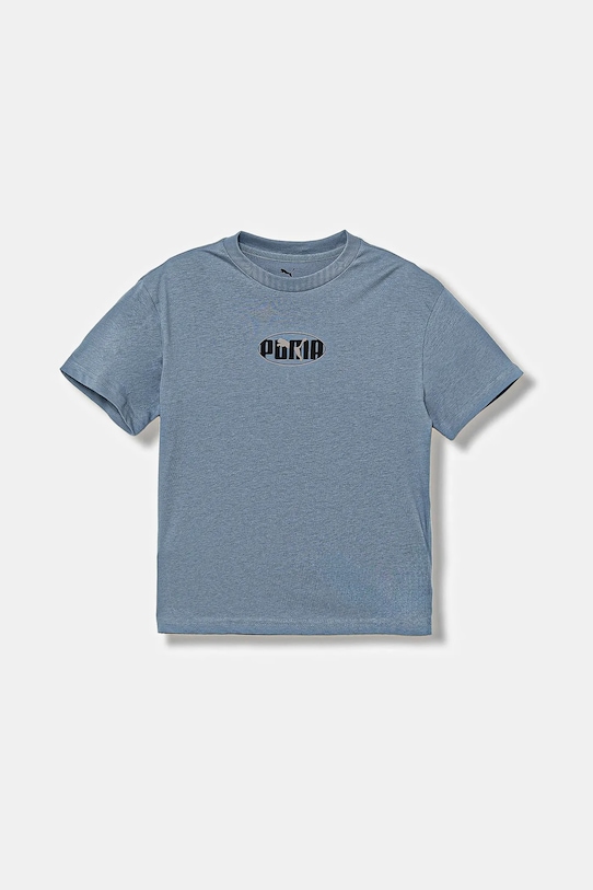 

Детская хлопковая футболка ESS LOGO LAB Relaxed Execution Tee B Puma, синий