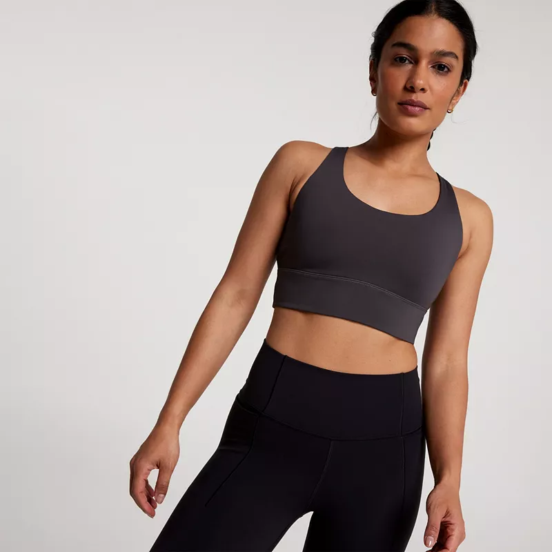 

CALIA Женский спортивный бюстгальтер Strive с бретелями на спине, цвет Soft Black