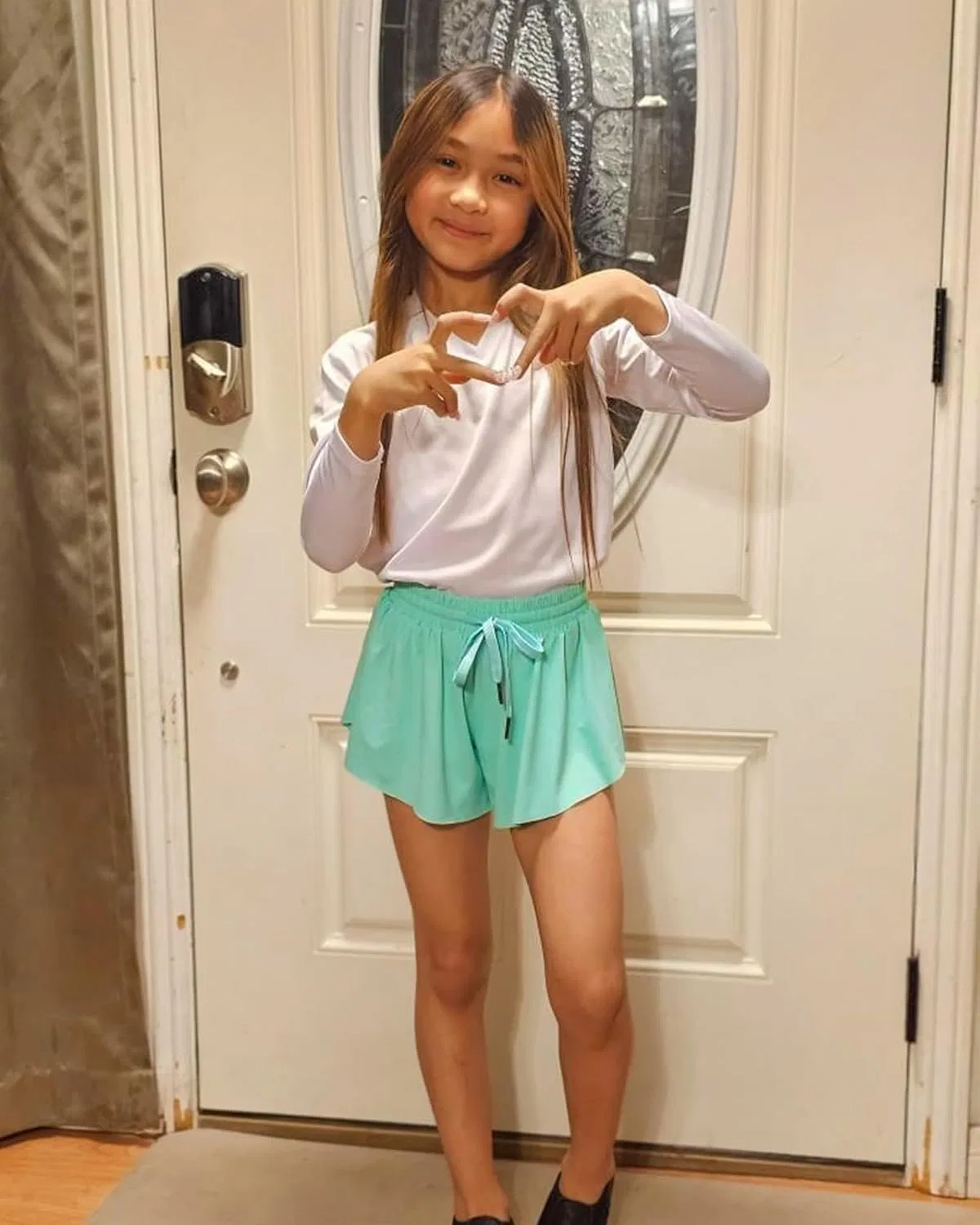 Шорты для девочек Stelle Flowy Shorts, Mint Green — фото 2