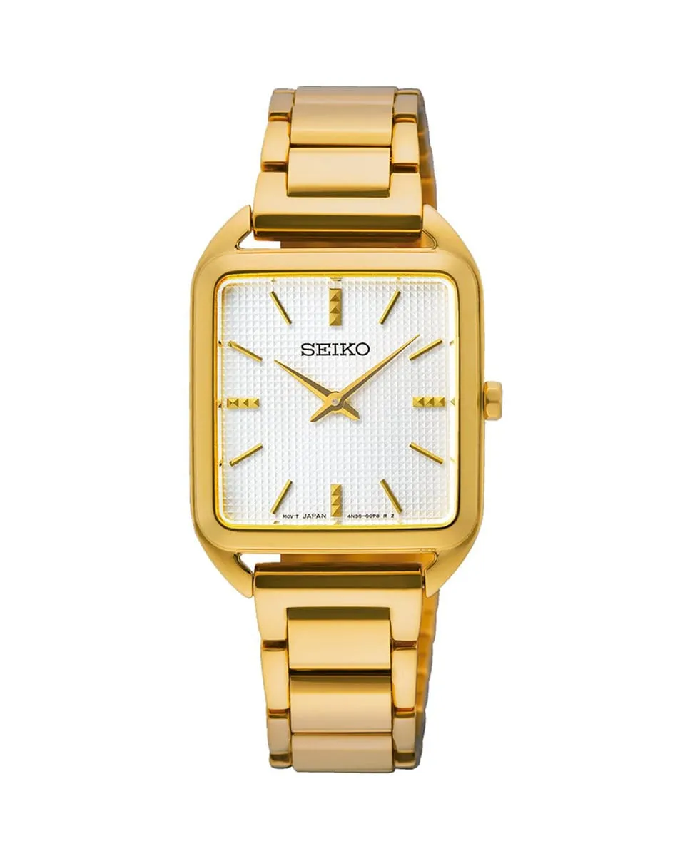 

Женские часы SWR078P1 из стали и золотого ремешка Seiko
