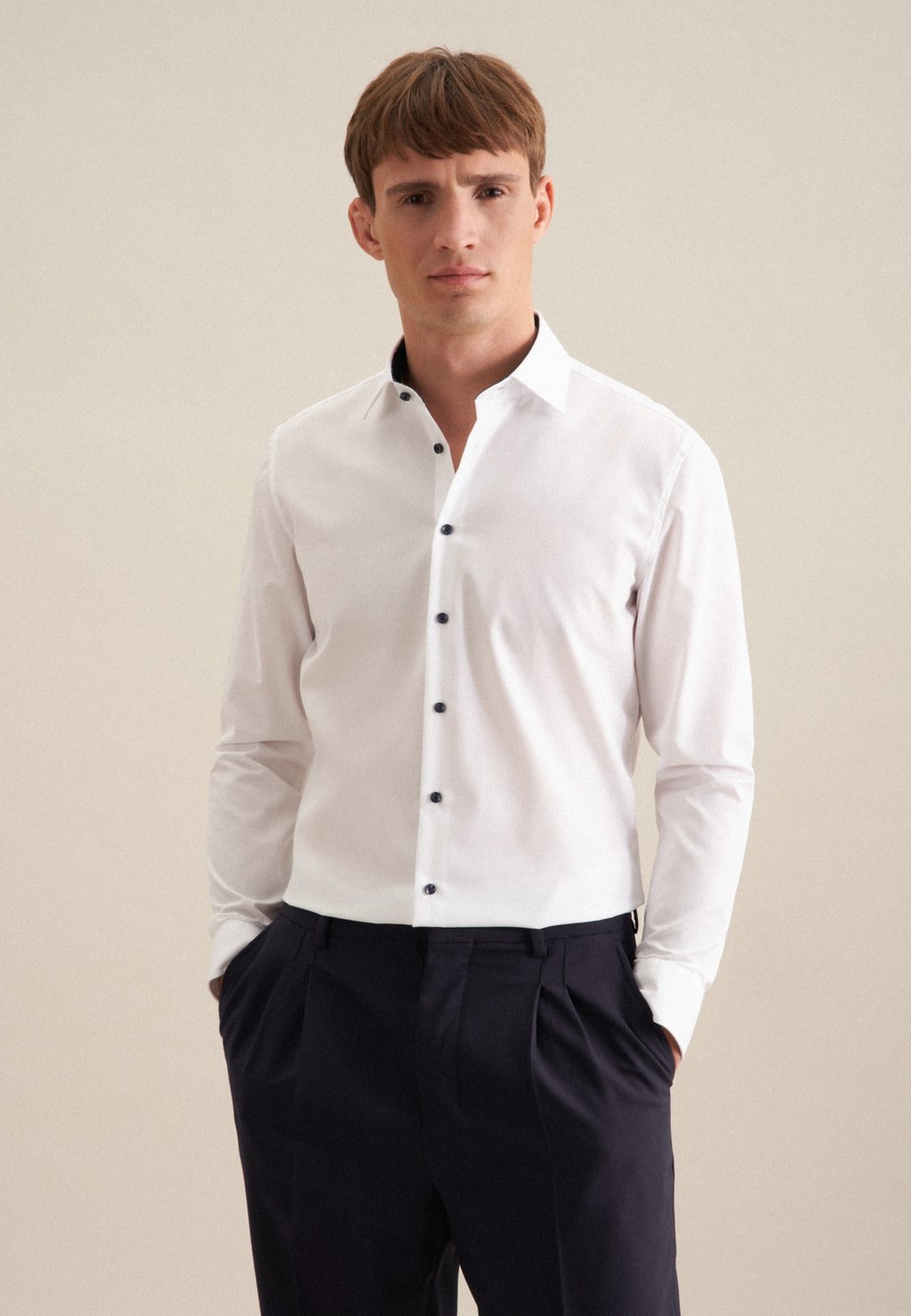 

Классическая рубашка SLIM FIT - Shirt Seidensticker, белый