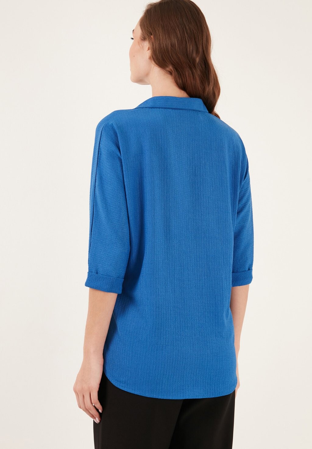

Блузка-рубашка Regular Fit LELA, синяя