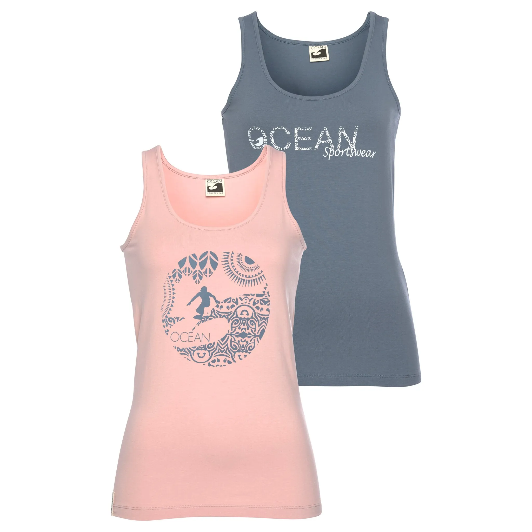 

Майка Ocean Sportswear (2 шт.) с разными принтами, синий