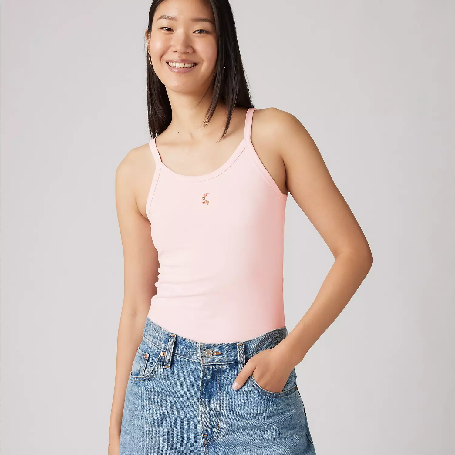 

Графическая майка Molly Levi's, цвет Tank Mini Flower - Pink