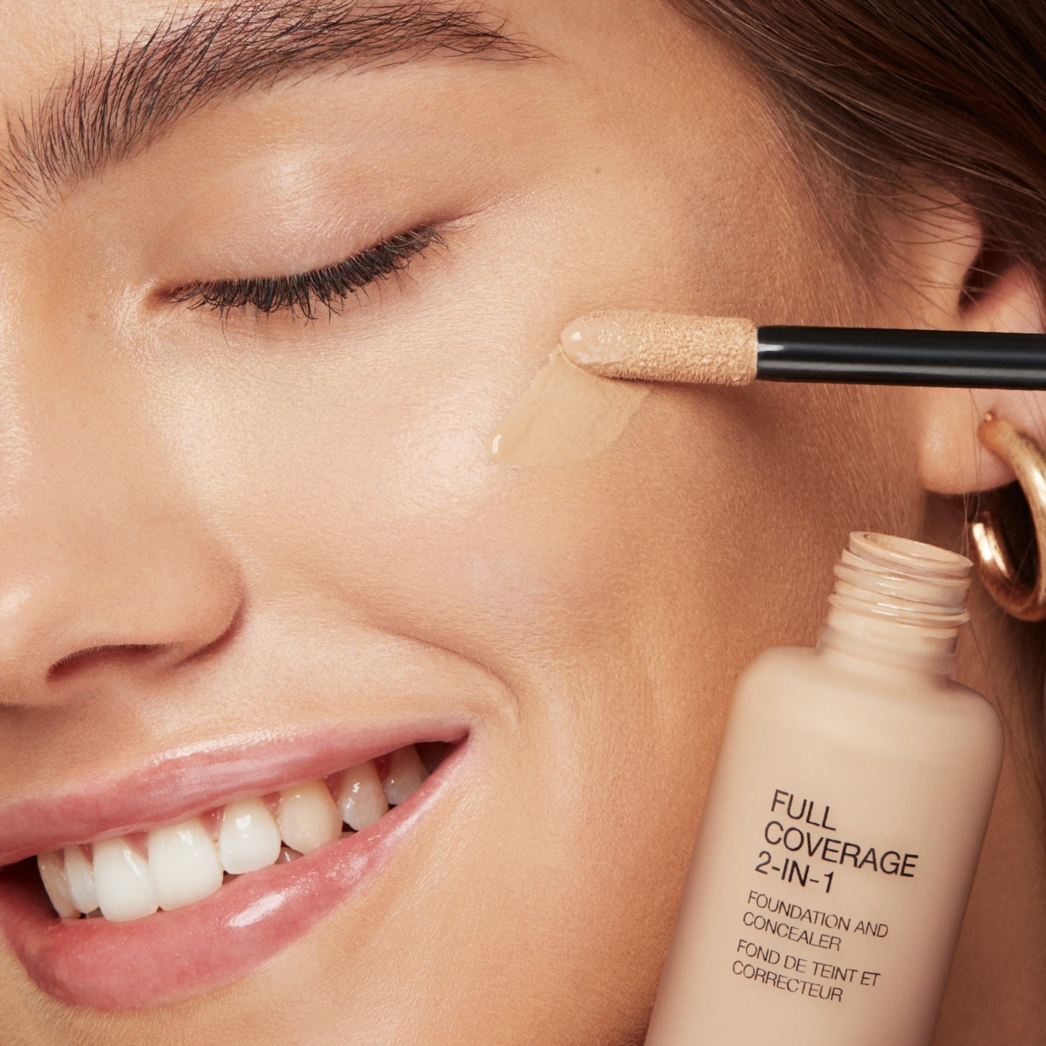 Тональный крем для лица full coverage 2-in-1 Kiko Milano, n01 neutral 01, объем 25 мл — фото 3