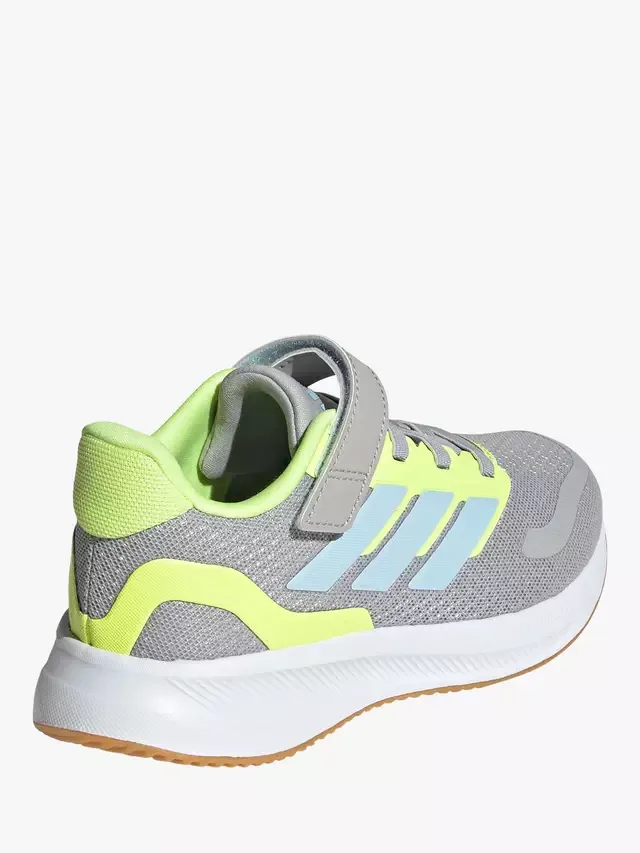 Детские кроссовки Runfalcon с верхним ремешком, серые/разноцветные adidas — фото 3