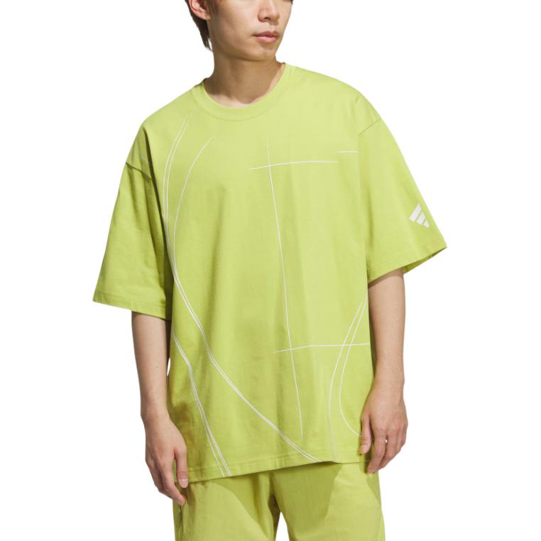 Футболка FOS SS25 с коротким рукавом Adidas, светло-желтый — фото 3