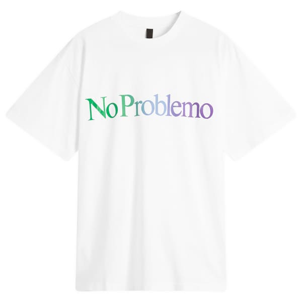 

Футболка с градиентным логотипом No Problemo, белый