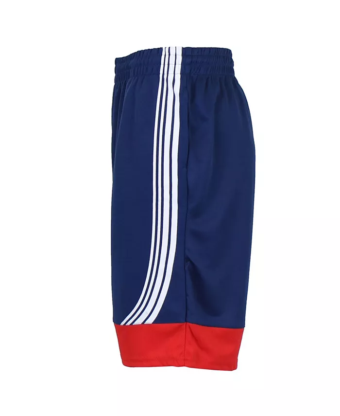 

Мужские шорты для активных тренировок Modern-Fit с влагоотводящей сеткой и цветными блоками Galaxy By Harvic, синий