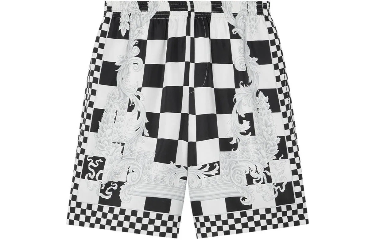 Шорты VERSACE Barocco Check Blue — фото 3