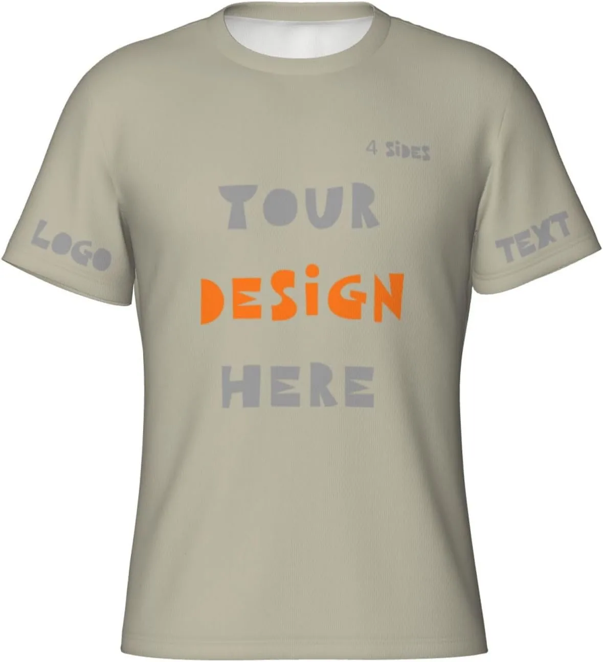 

Футболка с принтом на 4 сторонах