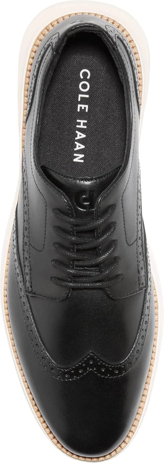 Мужские оксфорды Cole Haan Grand Shadowlite Wingtip, Black Natural Ivory — фото 3