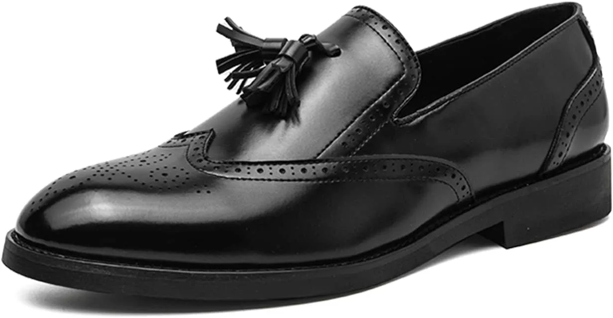 

Мужские туфли из искусственной кожи, дышащие, мокасины-слипоны для повседневной носки, классические лоферы, удобные пенни-лоферы для мужчин Meidiastra, черный