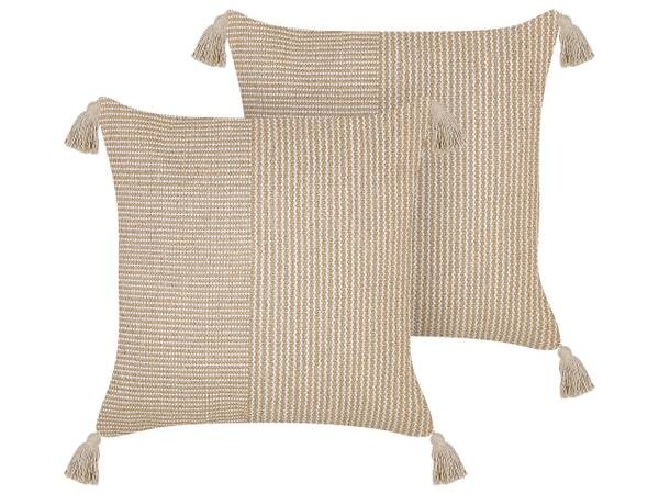 

Подушка Beliani 2 шт ARALIA, 45x45x45 см, бежевый