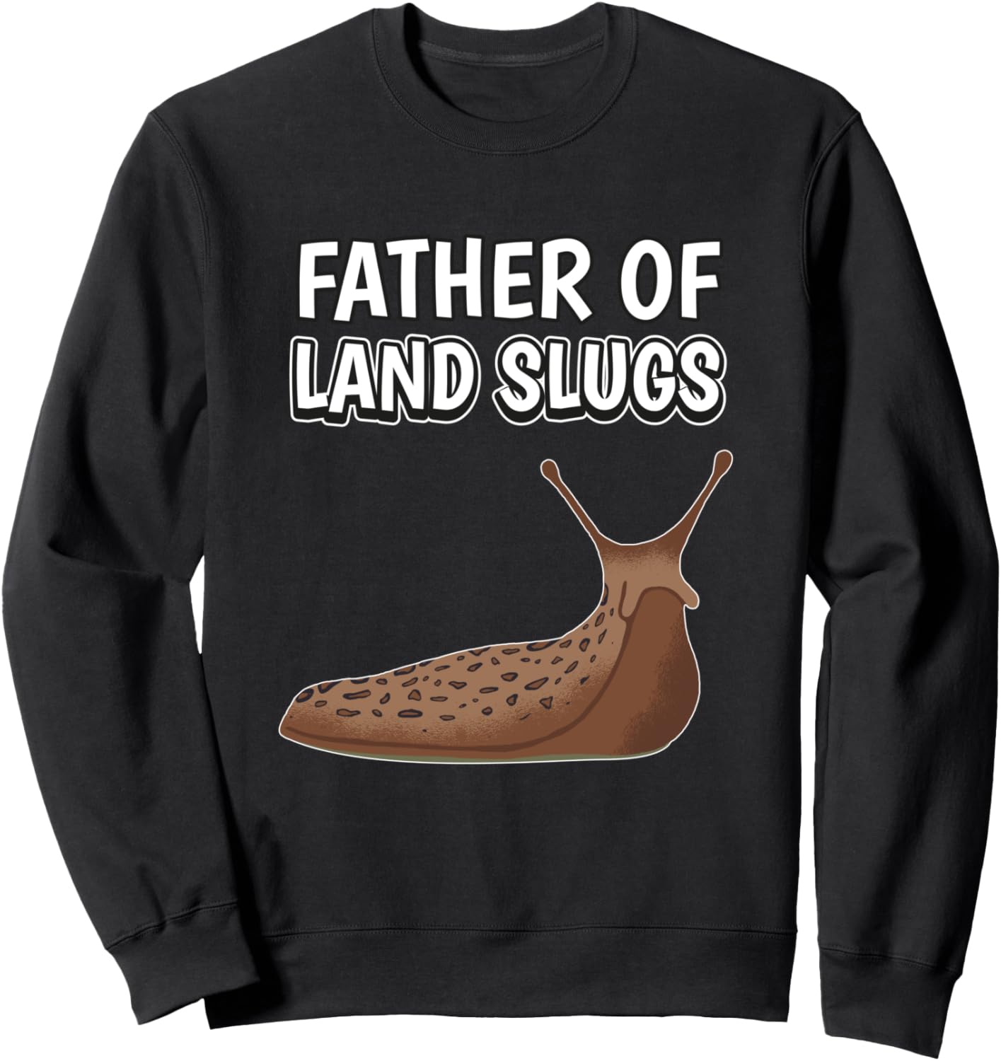 

Мужская/детская толстовка с изображением папы-улитки и наземного слизня ко Дню отца Funny Land Slug Outfits, черный