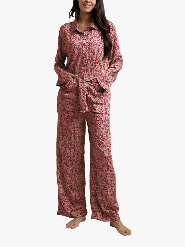 

Комплект пижамы Evie Aster с цветочным принтом Lily and Lionel, Pink