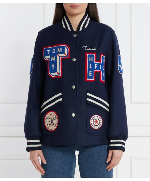

Университетский Бомбер Regular fit Tommy Hilfiger, синий