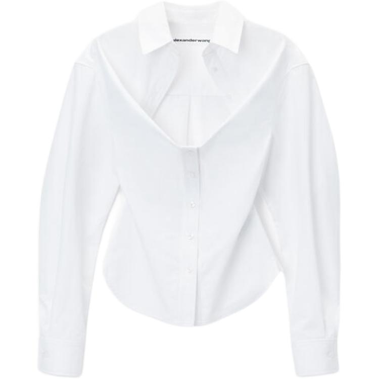 

Деконструированная рубашка на пуговицах Alexander Wang Белая