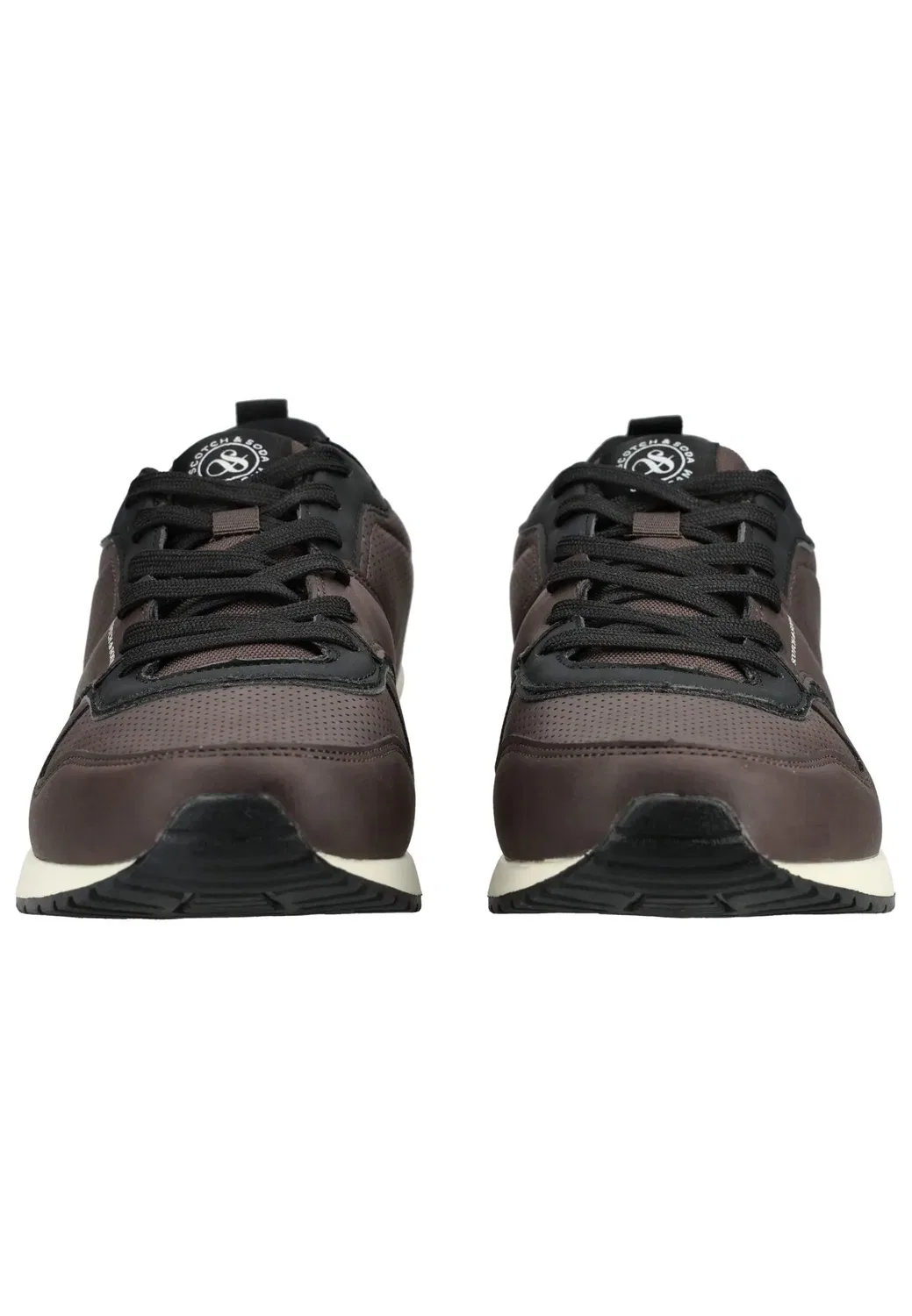 Sneakers Low кроссовки с перфорацией Scotch & Soda, коричневый/черный — фото 4