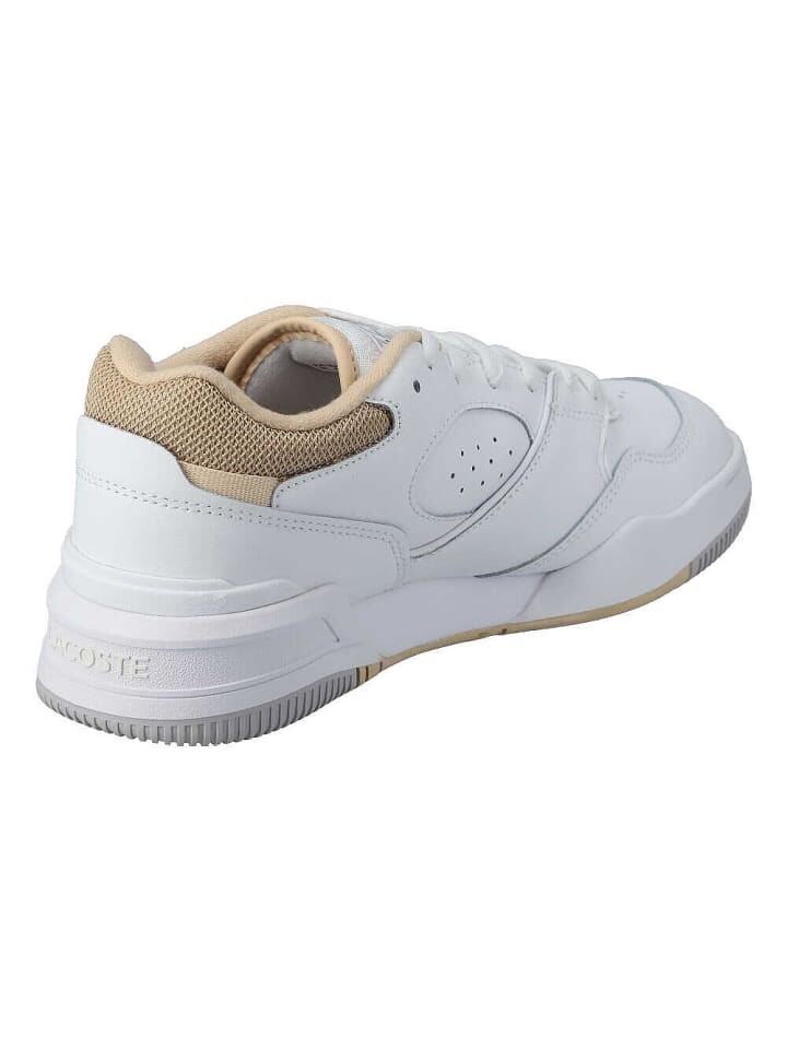 Низкие кроссовки Lacoste Lineshot, цвет white/light brown — фото 4