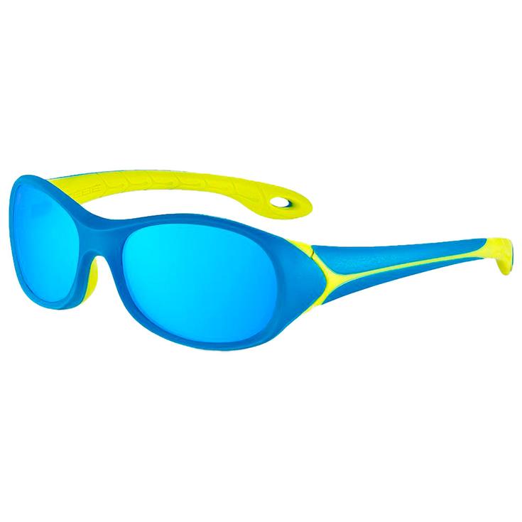 

Солнцезащитные очки-ласты матовые синие лаймовые зоны светло-серые синие Cebe