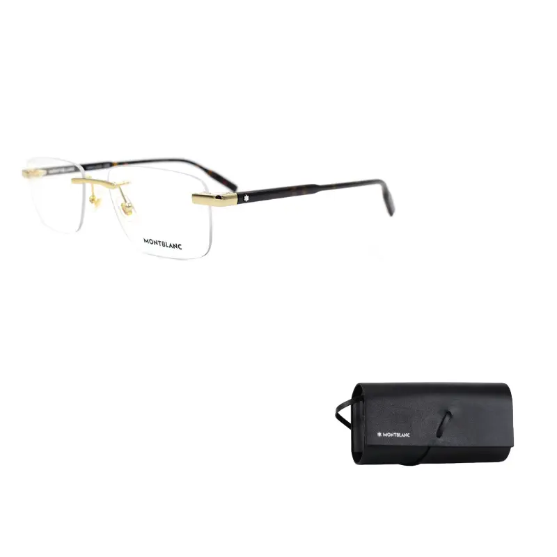 

MONTBLANC Мужские очки с прямоугольной оправой из сплава Alloy, Gold