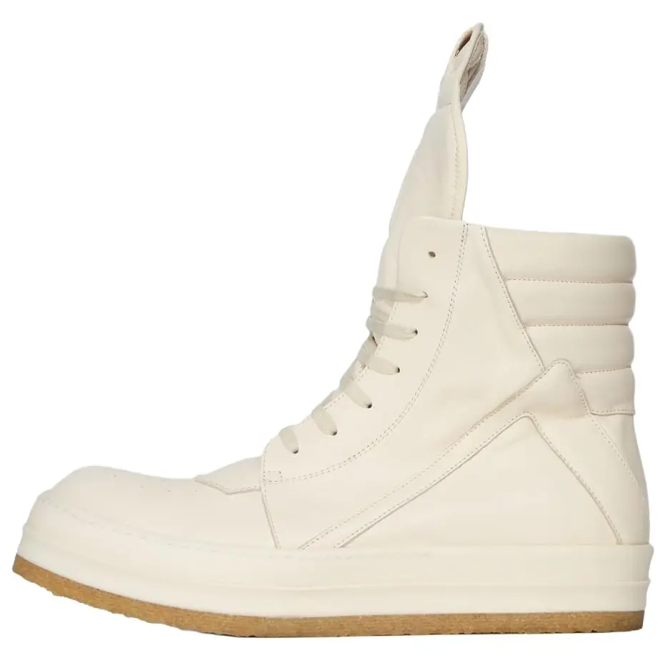 

RICK OWENS Кроссовки /RO Geobasket High Top Skateboard Shoes Men's White