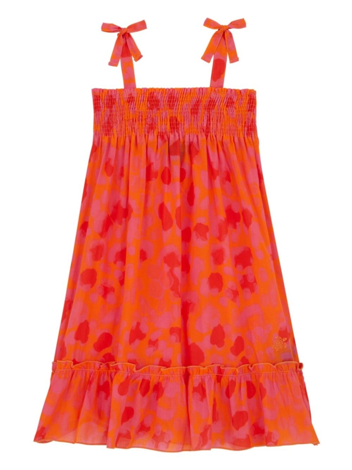 

Платье Vilebrequin Kids New Leopard из органического хлопка, оранжевый