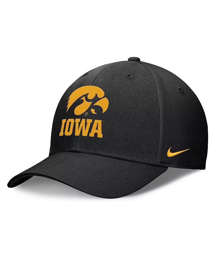 

Мужская черная регулируемая кепка Iowa Hawkeyes Campus Club Nike